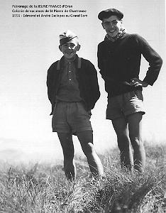 COLO JEUNE FRANCE 1956 Edmond et Andre Esclapez au Grand Som